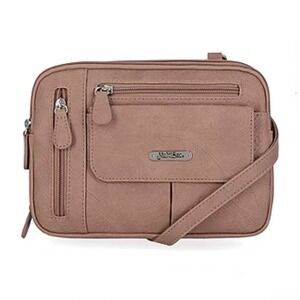 MultiSac Ms Zippy Crossbody Bag Rose   Pink Pastel Spring Easter Multi Sac Purse